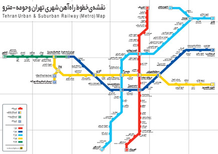  عکس   دانلود نقشه مترو تهران سال 91