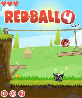 بازی فکری جذاب و زیبای Red Ball 4 تحت فرمت Flash