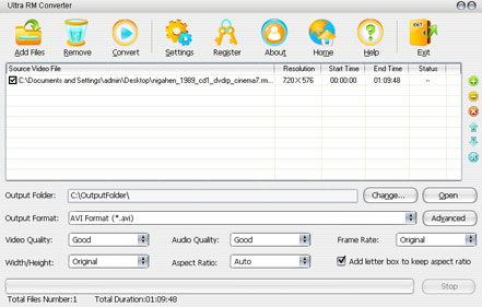 Ultra RM Converter