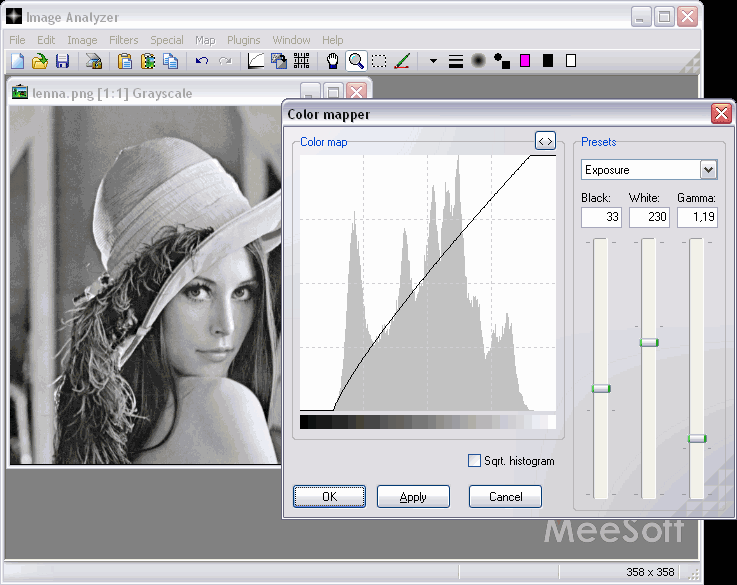 نرم افزار ویرایش عکس Image Analyzer 1.35