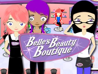 بازی دخترانه آرایشگری - Belle's Beauty Boutique
